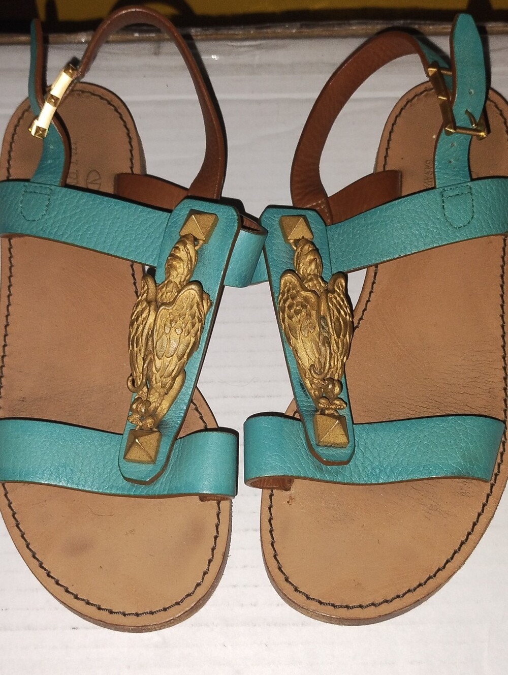 Valentino Scarab Gladiator Sandal Size 6